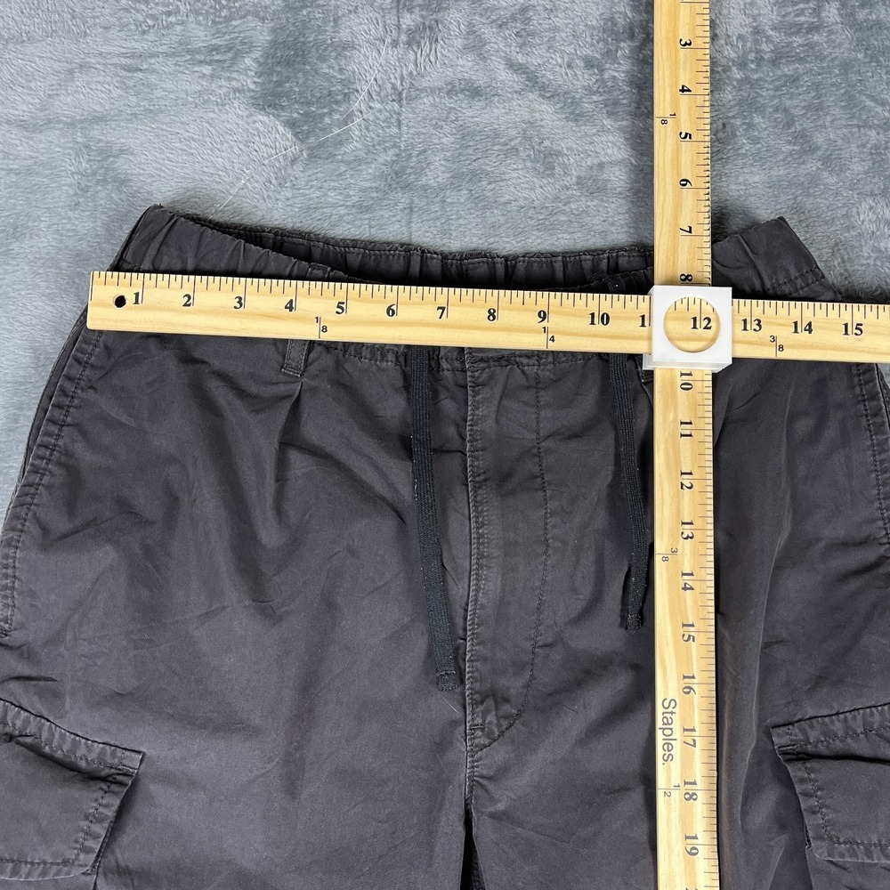 Uniqlo Wide Parachute Cargo Pants Men Small Charcoal Gray Loose Fit Straight Leg - Picture 5 of 6